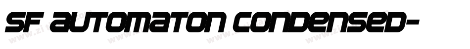 SF Automaton Condensed字体转换